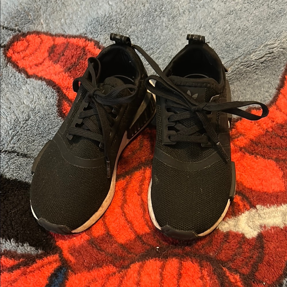 Adidas Black and White Athletic Shoes